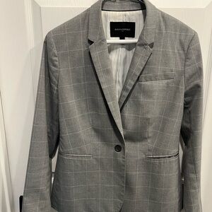 Banana Republic Suit window pane pattern